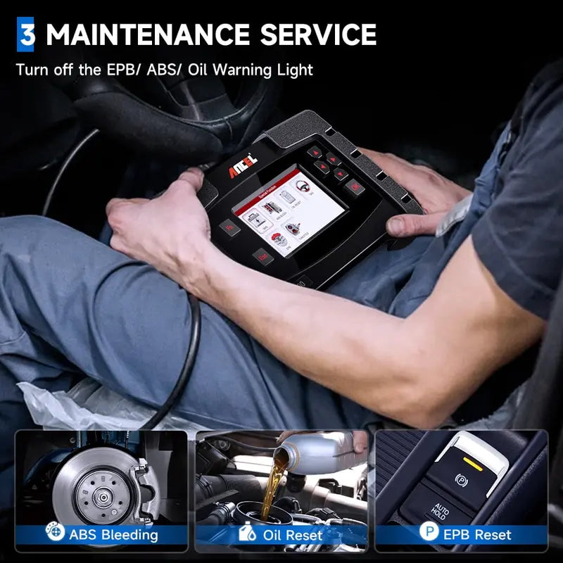 ANCEL FX5000 OBD2 Scanner  All Systems Diagnostics, ABS Bleeding, EPB & Oil Reset, 10 Modes, Lifetime Updates