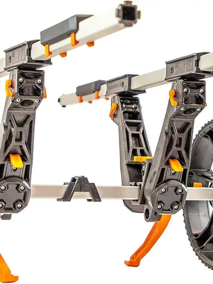 Barcart Universal Dual Bunk Kayak Cart  Easy Assembly, Collapsible & Adjustable Transport Carrier for Kayak Fishing