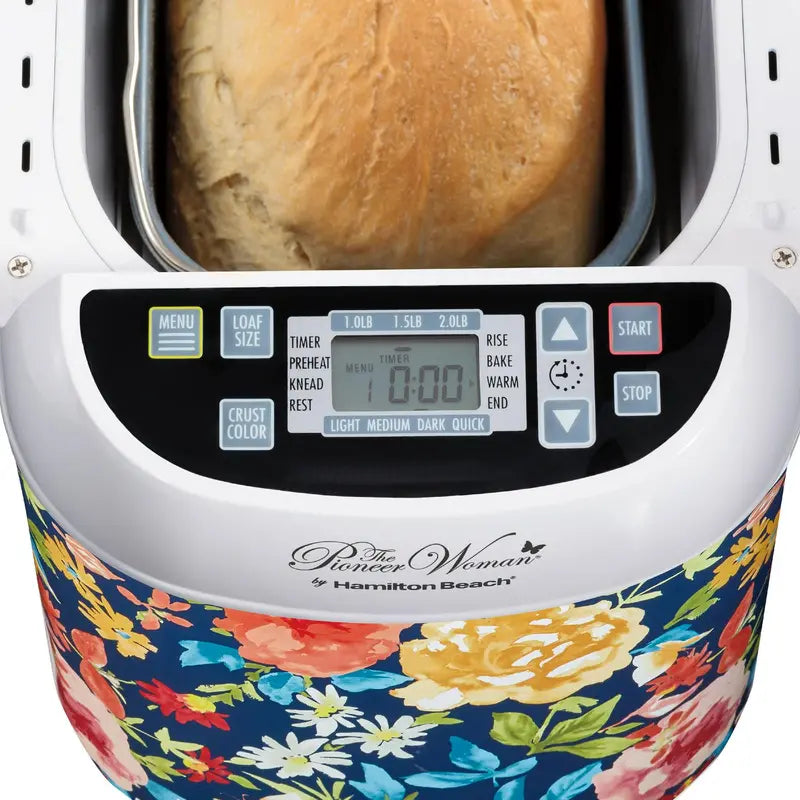 Hamilton Beach Artisan Dough Maker by The Pioneer Woman  Floral-Print Bread and Dough Machine