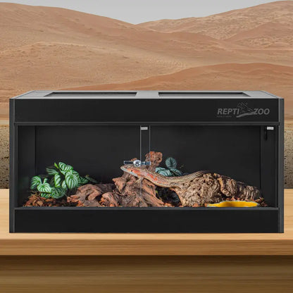 REPTIZOO 40-Gallon PVC Reptile Terrarium  36¡å x 18¡å x 18¡å Enclosure with Sliding Glass Front Door