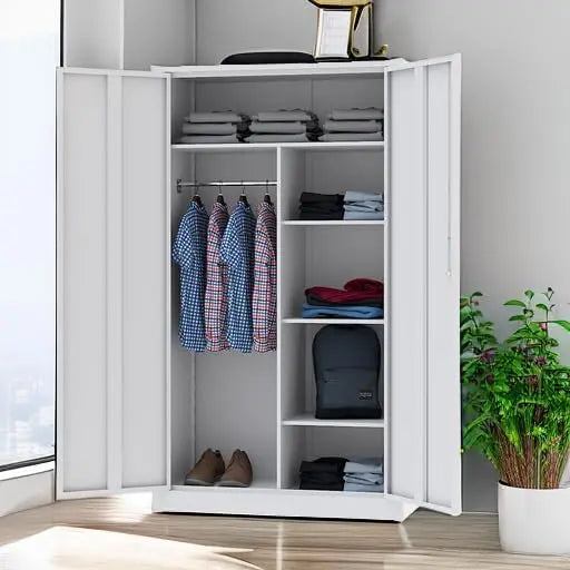 72-Inch Freestanding Steel Locker Cabinet  Secure, Lockable Storage for Offices, Gyms, or Schools