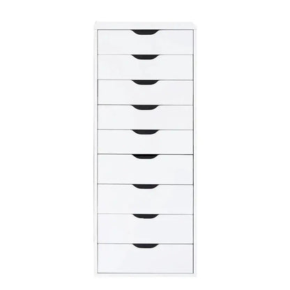 Wooden Lateral File Cabinet  Mobile Office Storage Unit with Locking Drawers