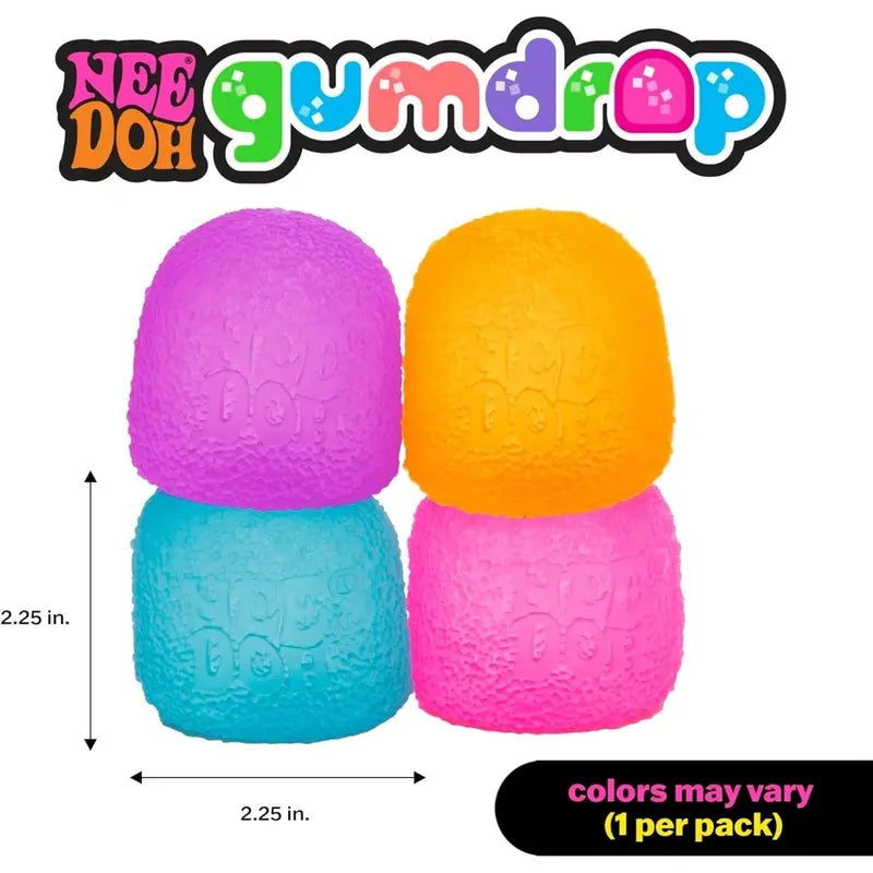 NeeDoh Gumdrop  Textured 2.5-Inch Sensory Squeeze Toy
