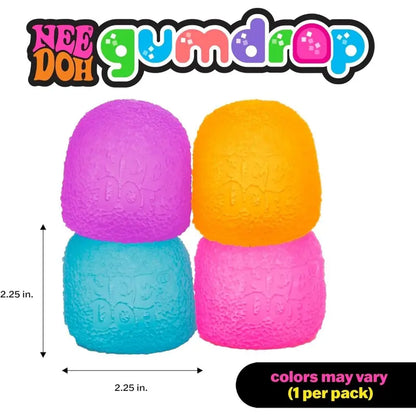 NeeDoh Gumdrop  Textured 2.5-Inch Sensory Squeeze Toy