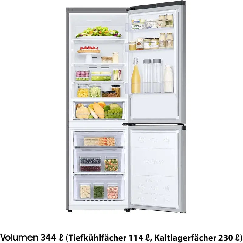 Samsung RL38C600CSA 203 cm All-in-One Fridge-Freezer  390L Total Capacity, AI Energy Mode