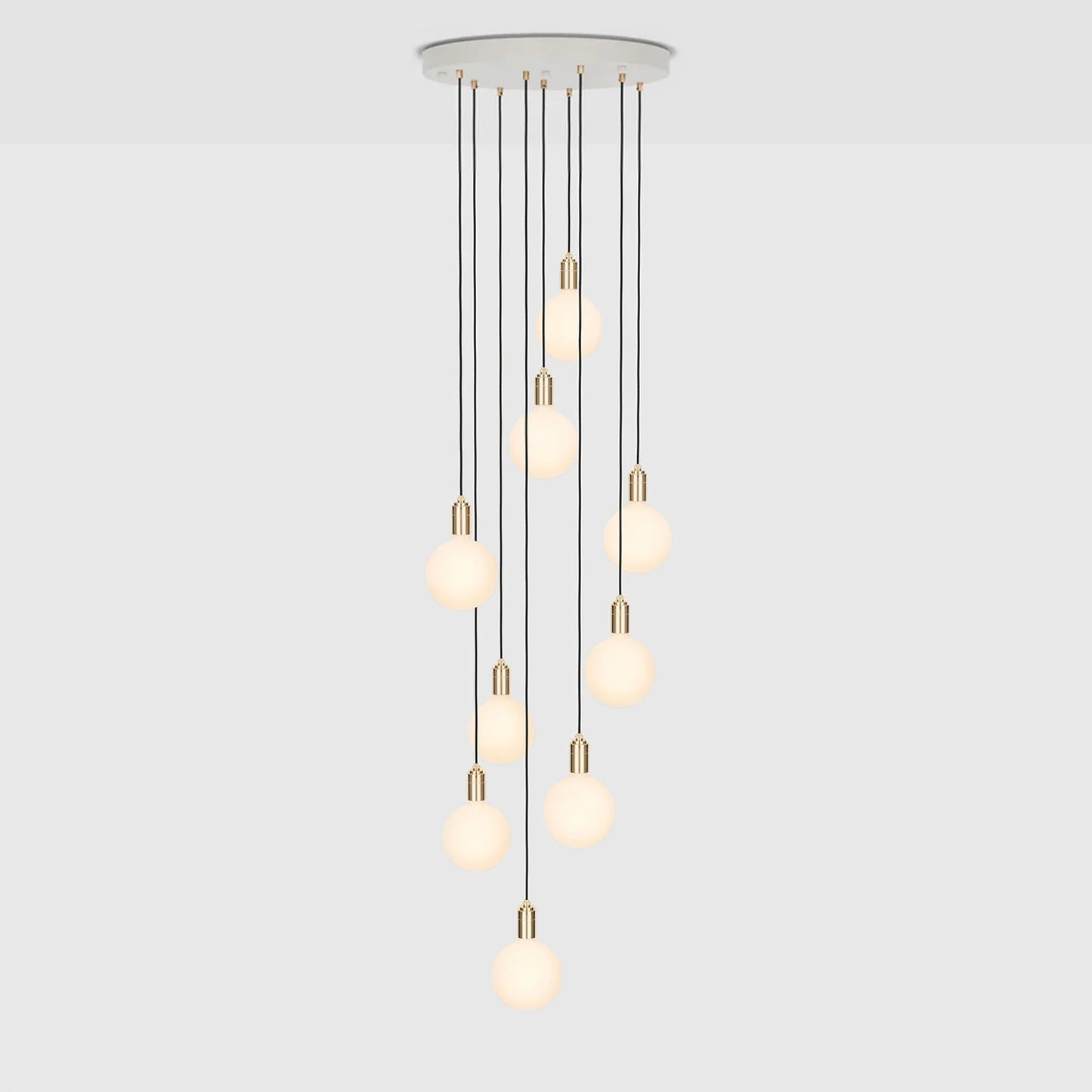 Nine Pendant in Brass + Sphere IV