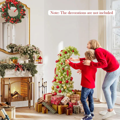 Whimsical Bendable Christmas Tree  5’, 6’, or 7’ Grinch-Themed Flexible Fir Option