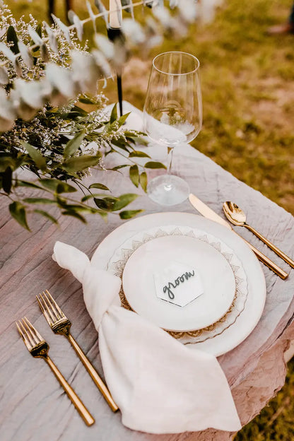 Modern Hexagonal Acrylic Table Place Cards