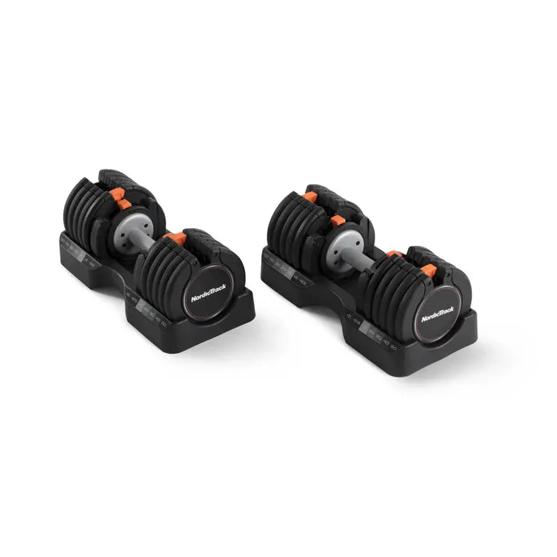 NordicTrack 55 lb Select-A-Weight Adjustable Dumbbell Set