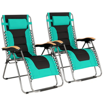 Zero Gravity Reclining Lounge Chair  Compact Foldable Design for Relaxation