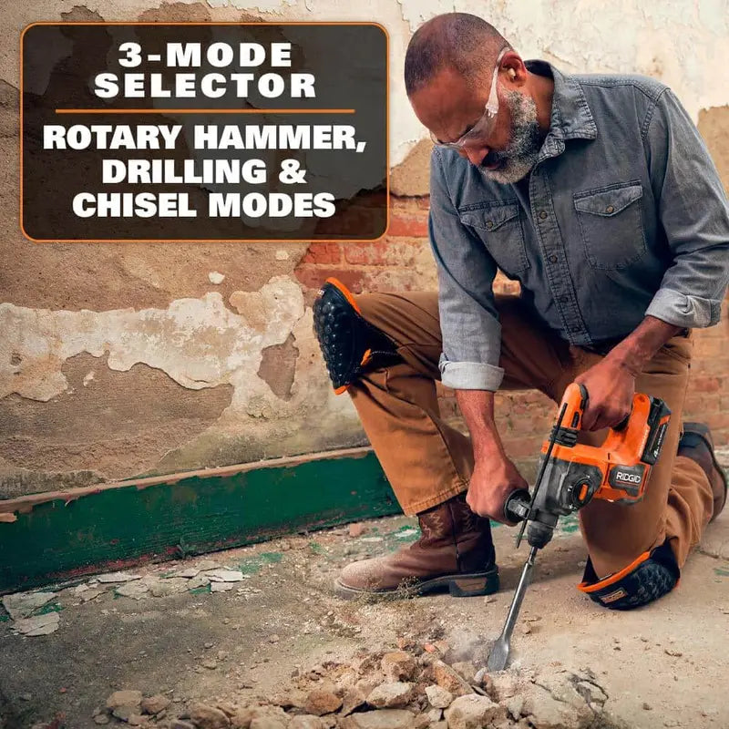 RIDGID 18V Brushless Cordless 1 in. SDS-Plus Rotary Hammer (Tool Only) R86712B