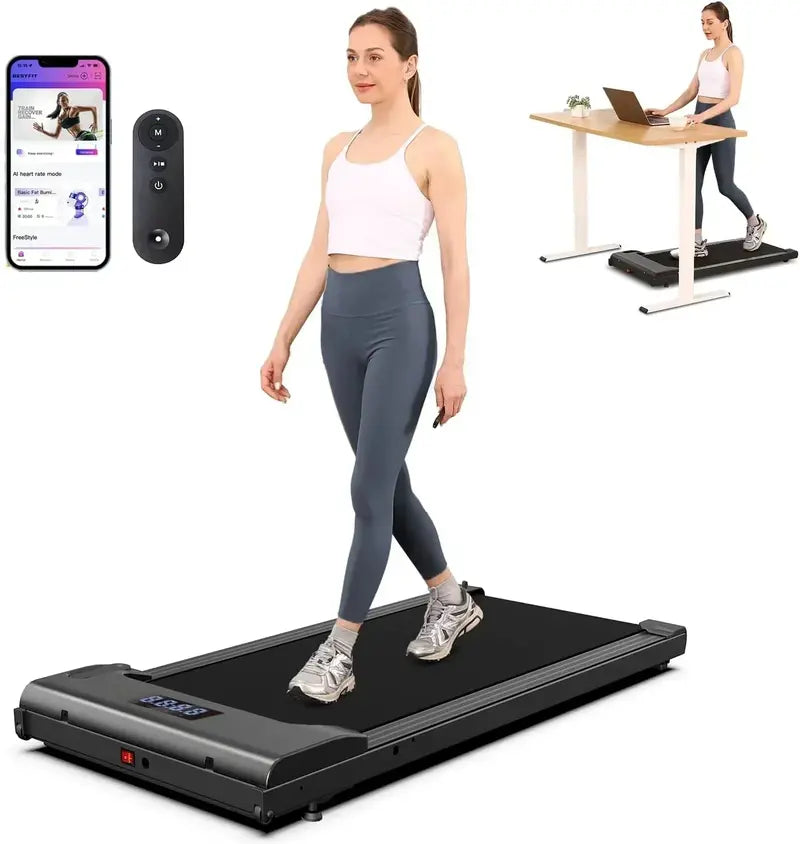 Lichico Ultra-Quiet Under-Desk Walking Pad  Brushless Motor, Low-Noise Electric Treadmill