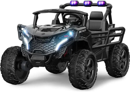 All-Terrain Pink Electric Ride-On Truck  Off-Road Capable Battery-Powered Toy Vehicle