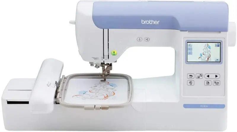 Brother SE600 Computerized Embroidery and Sewing Machine  5″ x 7″ Hoop Area, Full-Color LCD Interface