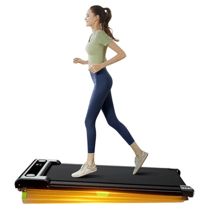 Manual Incline Walking Pad Treadmill with Compact Design & Digital Display