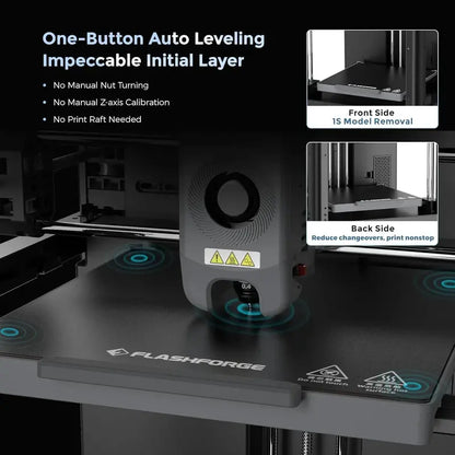Adventurer 5M Fully Automated 3D Printer with Precision Bed Leveling