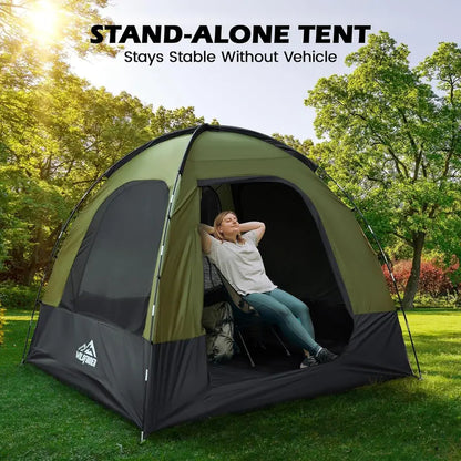 Heavy-Duty SUV Camping Tent with PU3000mm Rainfly — Double-Layer Waterproof Car Tent