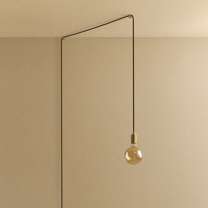 Voronoi I Plug-In Pendant in Brass