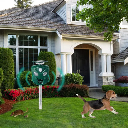 2021 Solar-Powered 360° Animal Repeller  Weatherproof Outdoor Pest Deterrent