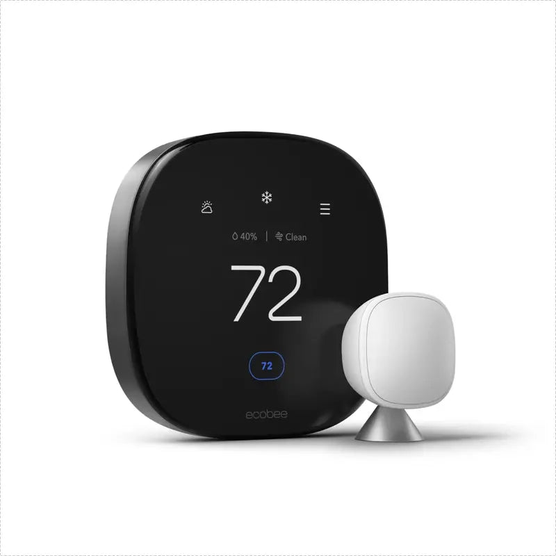 ecobee Smart Thermostat Premium with Smart Sensor & Air Quality Monitor, ENERGY STAR Certified, Voice Control