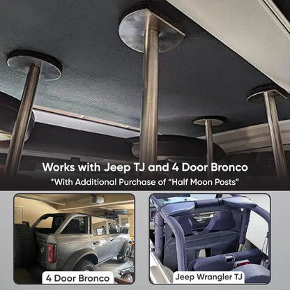 Jeep Wrangler Hardtop Removal Jack  Single-Person Lifting System for Easy Roof Panel Handling