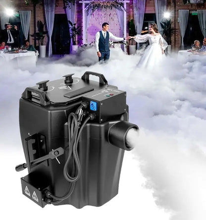 Professional Dry Ice Fog Machine with Tube Nozzle: Low-Lying Dense Smoke for Events & Stages