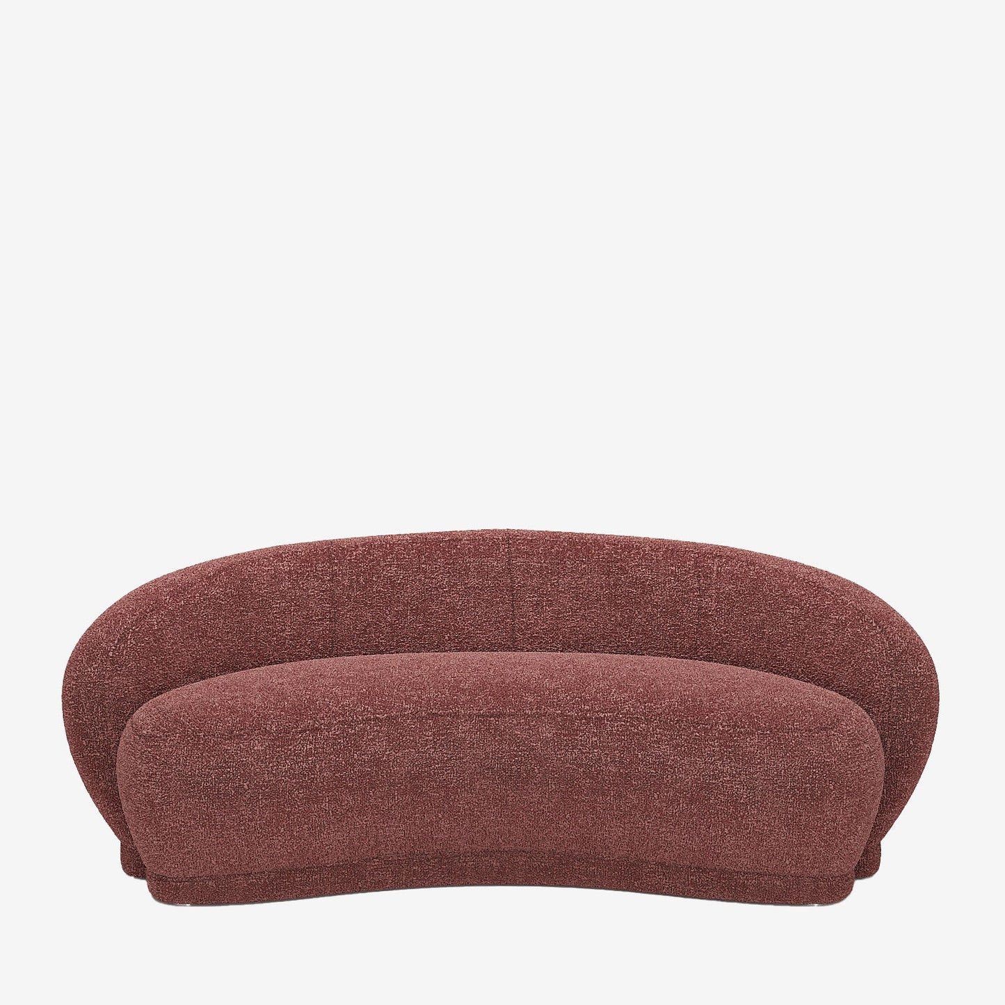 Canap  tissu bouclette rose Bianca
