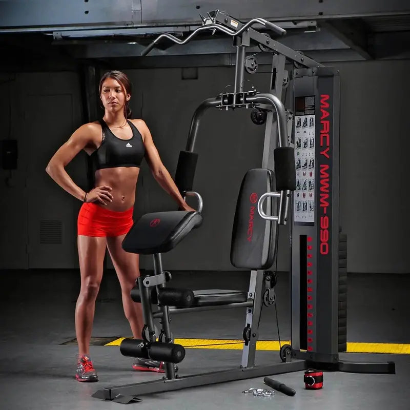 Marcy MWM-990 Dual-Function Home Gym System  150-Pound Weight Stack for Full-Body Strength Training