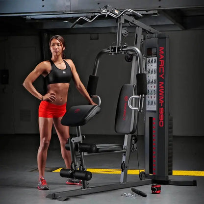 Marcy MWM-990 Dual-Function Home Gym System  150-Pound Weight Stack for Full-Body Strength Training