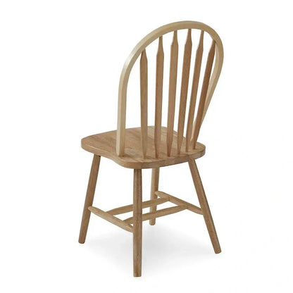 Windsor-Style Solid Wood Dining Chair  Classic Arrowback Design for Formal or Casual Spaces