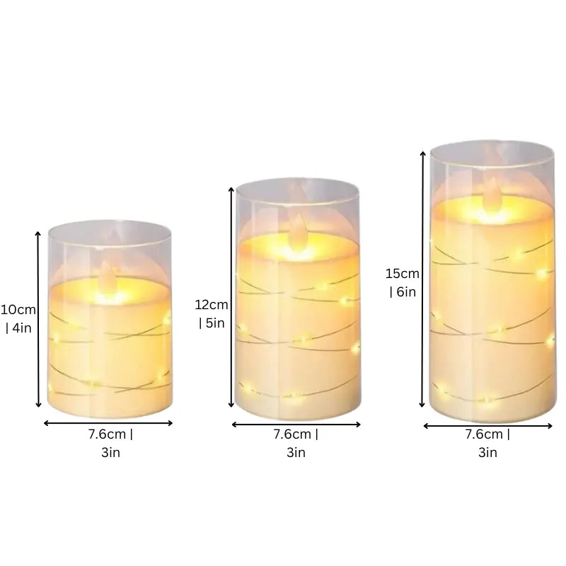 Remote-Controlled LED Flameless Candle Set  Safe &amp; Ambient Lighting