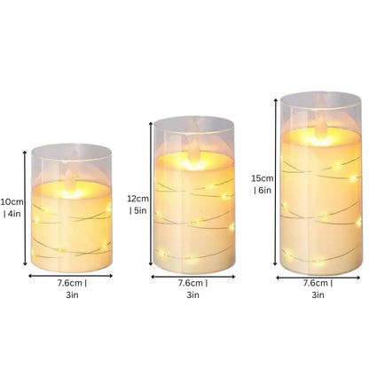 Remote-Controlled LED Flameless Candle Set  Safe &amp; Ambient Lighting