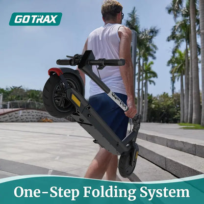 Adult Folding Electric Scooter  8.5″ Pneumatic Tires, 300W Motor, Cruise Control, 1418 Mile Range, 15.518 MPH Top Speed