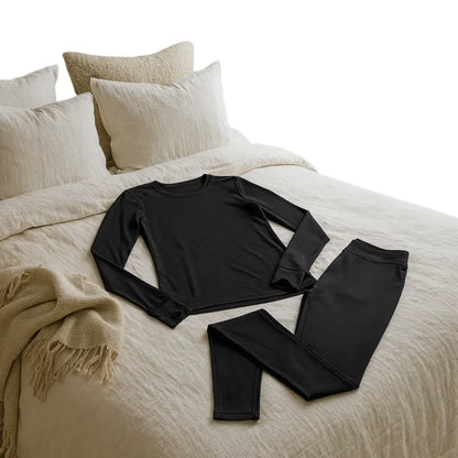 Women’s Thermal Fleece-Lined Base Layer Top and Leggings Combo