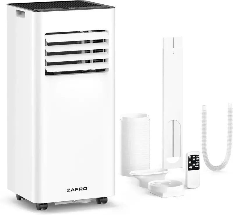 ZAFRO 8,000 BTU Portable Air Conditioner with 4-Mode Operation & Rapid Cooling