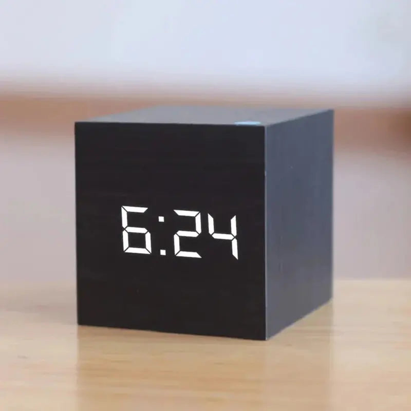 Digital LED Alarm Clock with Date, Temperature, and Snooze Function