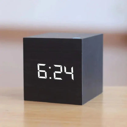 Digital LED Alarm Clock with Date, Temperature, and Snooze Function