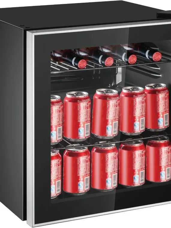 Danby 126-Can Glass Door Beverage Center Refrigerator  164L, Stainless Steel