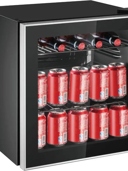 Danby 126-Can Glass Door Beverage Center Refrigerator  164L, Stainless Steel