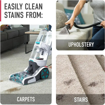 Hoover SmartWash+ Automatic Carpet Cleaner  Deep-Cleaning Shampooer with Pet Stain Removal and Deodorizing Tech