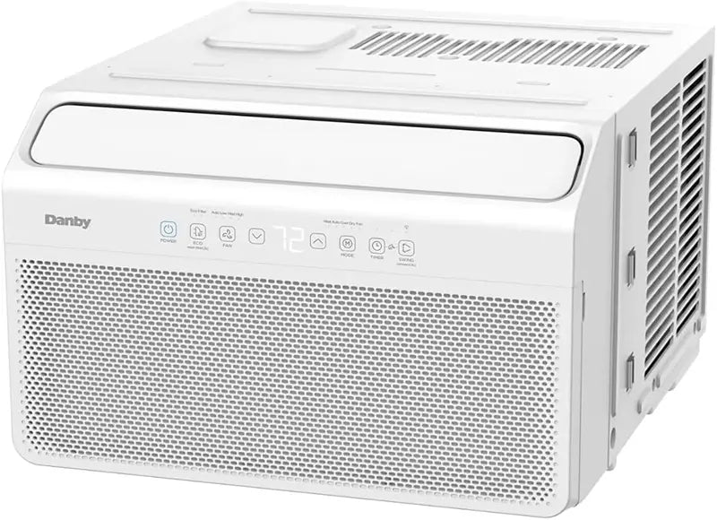 White 3-in-1 Window Air Conditioner  Cooling, Fan, and Dehumidifying All-in-One Unit