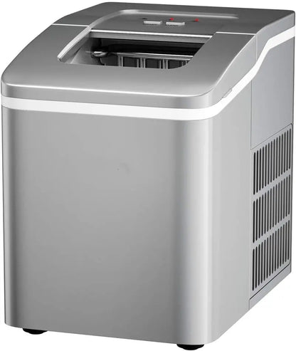 Compact Countertop Ice Maker  Bullet-Shaped Cubes Ready in Under 8 Minutes