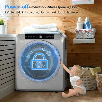 ROVSUN Compact Portable Clothes Dryer  13.2 lb Capacity, 3.5 Cu.Ft Drum, Lightweight Design
