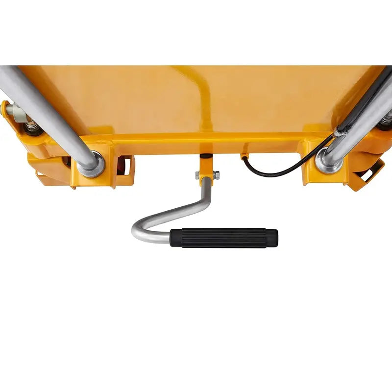 Heavy-Duty Hydraulic Lift Table Cart  770 lb Capacity, Dual-Scissor Design, 51″ Max Height with Safety Guard & Swivel Casters