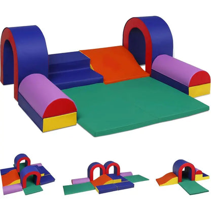 TODEFULL 10-Piece Soft Foam Climbing Set  Safe, Lightweight Toddler and Preschool Play Blocks