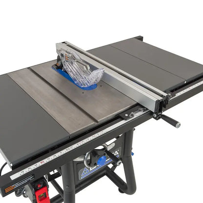 Delta 10 Contractor Table Saw with 52 Rip Capacity and Cast Iron Extension Wings
