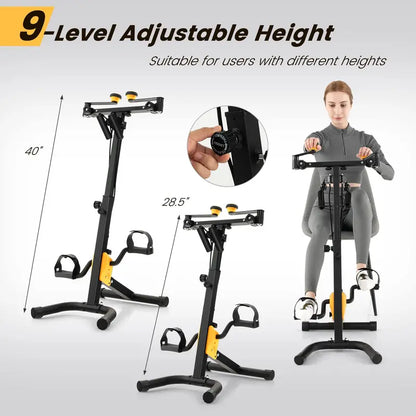 Foldable Under-Desk Pedal Exerciser for Arm, Leg & Physical Therapy