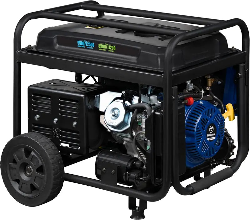 Dual-Fuel Portable Generator  12,500 Peak / 9,500 Running Watts, Remote Electric Start, CARB-Compliant Backup Power
