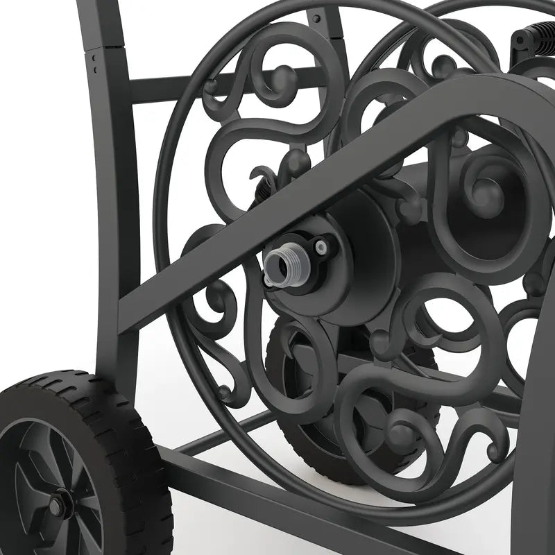 Suncast Elite Metal Decorative Hose Cart 150 ft., Powder Coated Steel