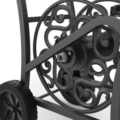 Suncast Elite Metal Decorative Hose Cart 150 ft., Powder Coated Steel